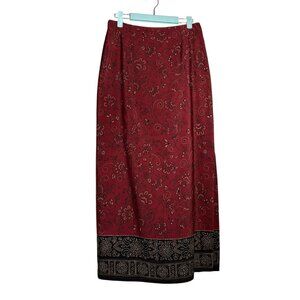 Evan Picone 90's Back Zip Maxi Skirt Womens Size 10